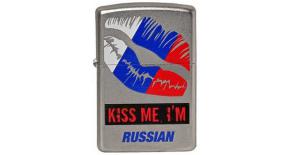 205 Kiss me Im Russian - Зажигалка ZIPPO